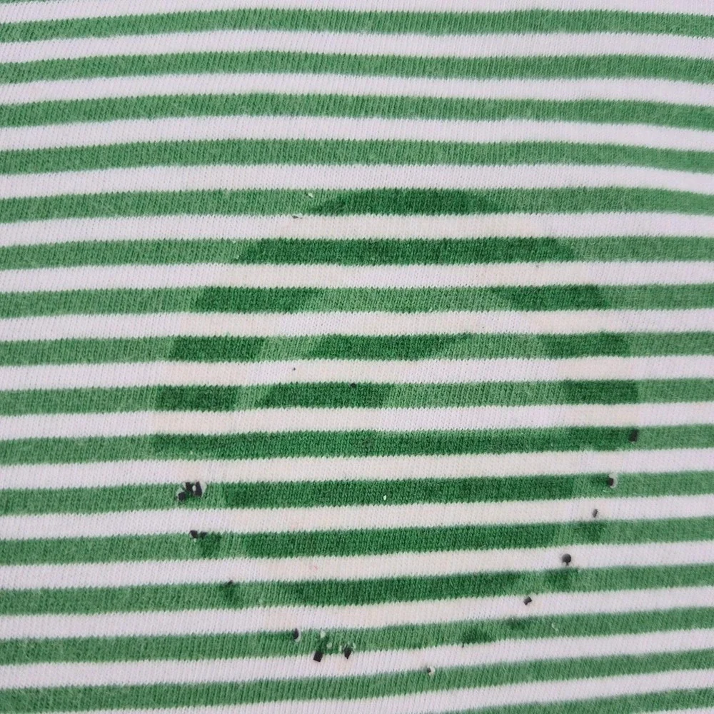 Polo Sport Ralph Lauren Men's XL Green Stripe Tee Vtg 90s‎ USA Flag Faded Logo